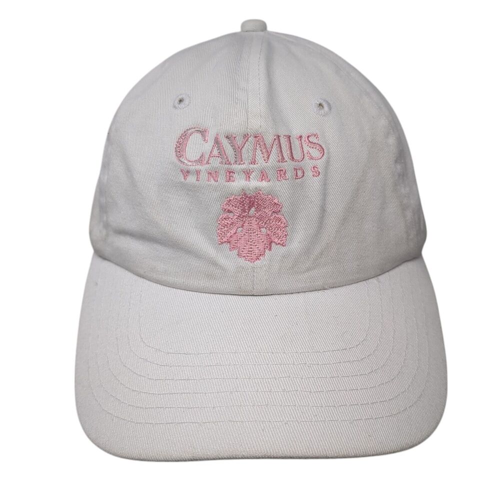 Caymus Vineyards Slideback Hat White One Size Adjustable Embroidered Basecamp